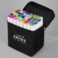 30/40/60/80 couleurs Double tête marqueur stylo ensemble double pointe Art aquarelle dessin stylo brosse étudiants peint