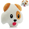 30, 5 cm mignon Puffy Dog Soft oreiller émoticône jouets drôle peluche coussin poupée cadeaux