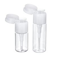 30/50ml Nail Art Maquillage Outil Remover Vide Pompe Distributeur Nettoyant Bouteille En Plastique Cosmétique Récipient