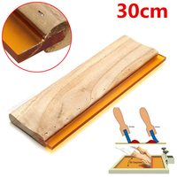 30cm 75 duromètre sérigraphie squeegee poignée en bois lame en caoutchouc