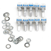 30Pcs 15mm Rotary Encoder Switch avec interrupteur à clé avec micro-interrupteur à échelle de gris 2 bits
