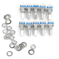 30Pcs 15mm Rotary Encoder Switch avec interrupteur à clé avec micro-interrupteur à échelle de gris 2 bits