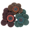 30pcs 2 pouces Roll Lock Disque de ponçage Fine Disque de traitement de surface grossière moyenne