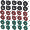30pcs 25mm de diamètre meule roue de polissage de polissage fixé pour outil rotatif