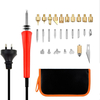 30pcs 30W 200-240V Creative Kit de Outils de Brûlage de Bois Ensemble pour Pyrogravure Sculpture Gaufrage avec Etui