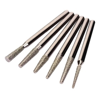 30pcs 3mm diamant tiges de broyage de meule set outil rotatif