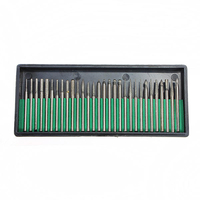 30pcs 3mm fraises diamantées de titane fraise bit mis ensemble d