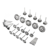 30pcs acier inoxydable brossé brosse de polissage brosse de coupe brosses de polissage pour outil rotatif Dremel