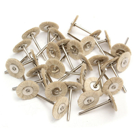 30pcs blanche douce cheveux chèvre polissage roue brosses set