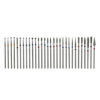 30pcs diamant tête de meulage carbure de tungstène meulage bits de polissage pour ongles