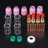 30pcs TIG Gaz Lentille Collet Corps Assortis Taille Ajustable Torche De Soudage WP17 / 18/26