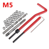 30Pcs Damented M5 Trousse de réparation de filetage Kit de réparation Kit d