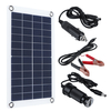 30W 12V Panneau Solaire Silicium Monocristallin Batterie Chargeur Kit Trickle Portable Pour Voiture Van Bateau Caravane