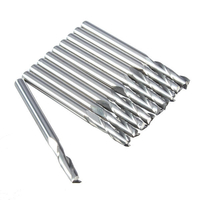 3.175 mm 12mm cel 2 flûte fraise des fraises en carbure