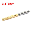 3.175mm titane peu de gravure fraise de ma s recouvert de carbure CNC fraise rotative pcb