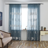 3/2 / 1.5 / 1M Rideaux transparents brodés pour chambre à coucher design moderne plume élégante rideaux de fils Voile