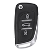 3/2 boutons à distance clé Fob PCF7961 puce 433 MHz CE0536 pour PEUGEOT 207 407 406 307 308 CITROEN
