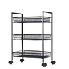 3/4 couches étagère mobile organisateur de cuisine paniers de rangement en fer support amovible avec chariot à roue univ
