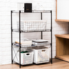 3/4 cuisine support de rangement plancher multi-couche support de rangement ménage cadre en acier panier étagère de rang