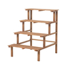3/4 niveaux en bois coin fleur étagère intérieur extérieur plante support Pot support jardin bureau décorations pour la