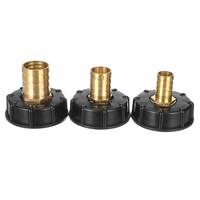 3/4 pouce 1 pouce IBC Réservoir Adaptateur Robinet à Bille S60X6 Bouchon Fileté Jardin Tuyau Connecteur