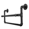 3/4 "étagère industrielle support de vin de tuyau de fer de leau 5 bouteilles titulaire support mural stockage de d