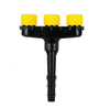 3/4 têtes arrosage 1 / 1.2 / 1.5 pouces connecteur multi-trous arroseur arroseur pulvérisateur pour arroser les légumes