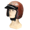 3/4 visage masque cuir PU moto casque M / L / XL visière peau dalligator modèle