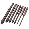 3/4/5/6/8/10 / 12mm Croix Spear Phillips Head Foret Tuile Céramique Verre Marbre Jauge