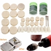  34pcs 1/8 pouce laine polissage polissage kit de roue de polissage pour dremel