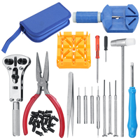 34pcs montre outil de réparation kit horloge Bande couvercle de la sangle décapant ouvreur tournevis