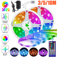 3/5 / 10M LED bande de lumières RVB bande changeante de couleur sous léclairage de cuisine darmoire