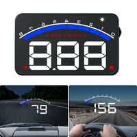 3.5 `` voiture HUD affichage tête haute vitesse OBD2 RPM température de leau alarme multiple code de défaut clair