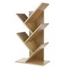 3/5 couches petite bibliothèque en forme darbre multi-couche support de rangement en bois étagères debout bureau à