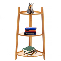 3/5 niveaux coin pot de fleur support plante présentoir planteur étagère en bois support jardin