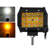 3.5 pouces 36W LED lampe de travail stroboscope Flash lampe blanc + ambre double couleur 10-30V pour camion tout-terrain