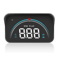 3, 5 pouces LED voiture GPS projecteur daffichage HUD tête haute alarme davertissement numérique Speedo OBD2