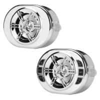 3, 5 pouces moto étanche bluetooth amp stéréo haut-parleur alarme anti-vol FM radio argent placage