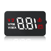 3.5 pouces voiture HUD affichage tête haute pare-brise projecteur OBD2 vitesse tr / min température de leau afficha