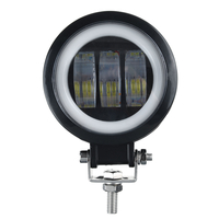 3.54 `` blanc / jaune / bleu LED barre de lumière de travail Spot Pods conduite lampe halo de brouillard pour VTT hors r