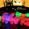 3.5M 20LEDs Plug-In Batterie Powered Outdoor Skull String Lights pour Halloween Holiday Decoration