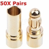 3.5mm Fiche de Connecteur Banana Bullet Or pour ESC Batterie Moteur 50 Paires