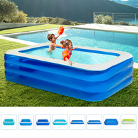 3.6M piscine gonflable en PVC de la famille de leau dété de jeu de jardin extérieur portatif de jardin de jard