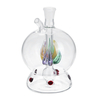3, 7 pipe à eau filtre à chicha petite fleur ronde Bubbler Pipe bol en verre
