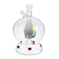 3, 7 pipe à eau filtre à chicha petite fleur ronde Bubbler Pipe bol en verre