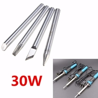 3.7mm Dia 30W Chauffage Interne Remplaçable Fer À Souder Électrique Bit Silverline Quatre Conseils De Forme