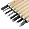 3/8 / 12pcs bois sculptant ciseaux cutter artisanat main outils de travail du bois pour la gravure de sculpture