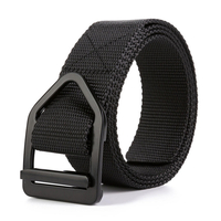 3.8cm Nylon Ceinture pour hommes Ceinture à boucle lisse décontractée Randonnée Ceinture tactique