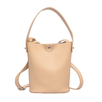 3.8L femmes sac de seau en cuir PU portable sac à bandoulière loisirs sac de voyage en plein air