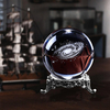 3D Laser sculpture galaxie boule de cristal modèle Miniature cristal artisanat boule décorations boule de verre décorati